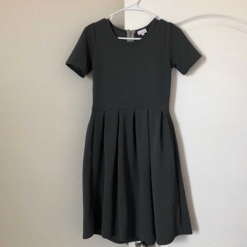 LulaRoe Dark Grey Solid Amelia